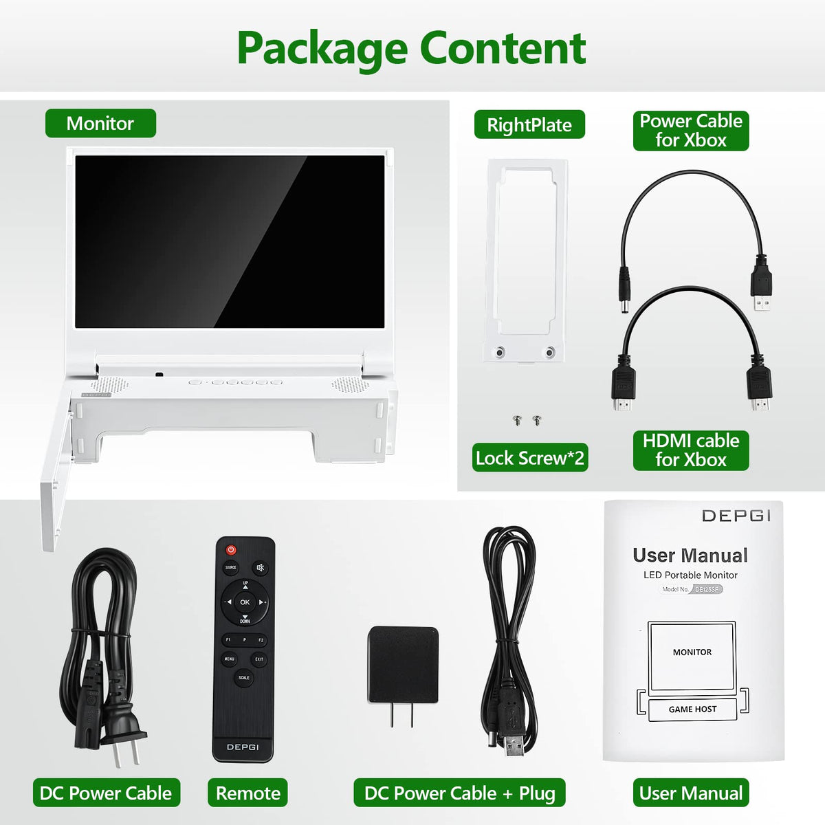 DEPGI simple controls and remote for easy setup and play