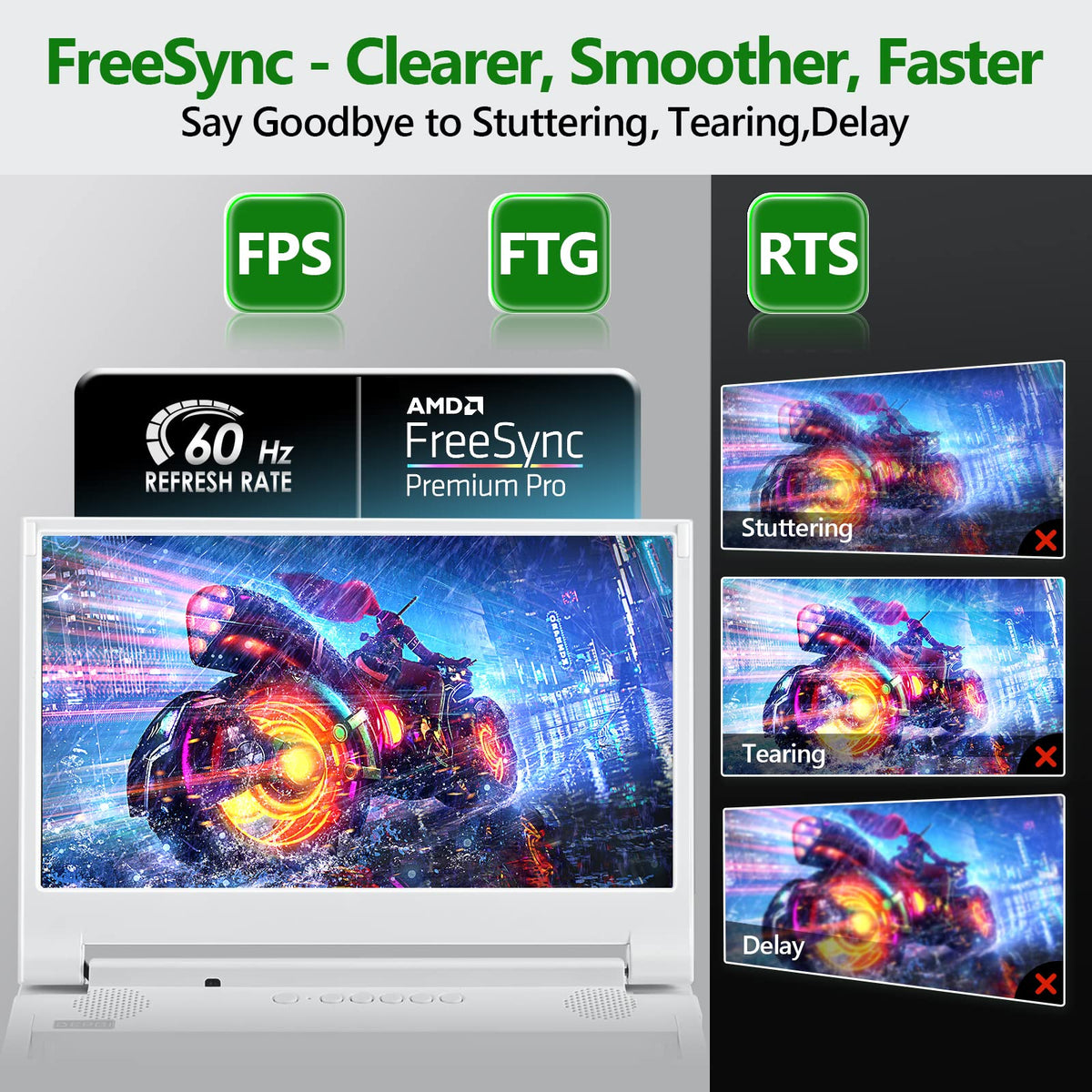 DEPGI HDR FreeSync for crisper, tear-free image quality