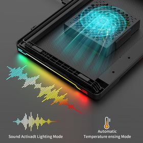 DEPGI RGB lights in music-sync mode adding immersive visual ambience