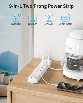DEPOW 1700J surge protection safeguards electronics during spikes.