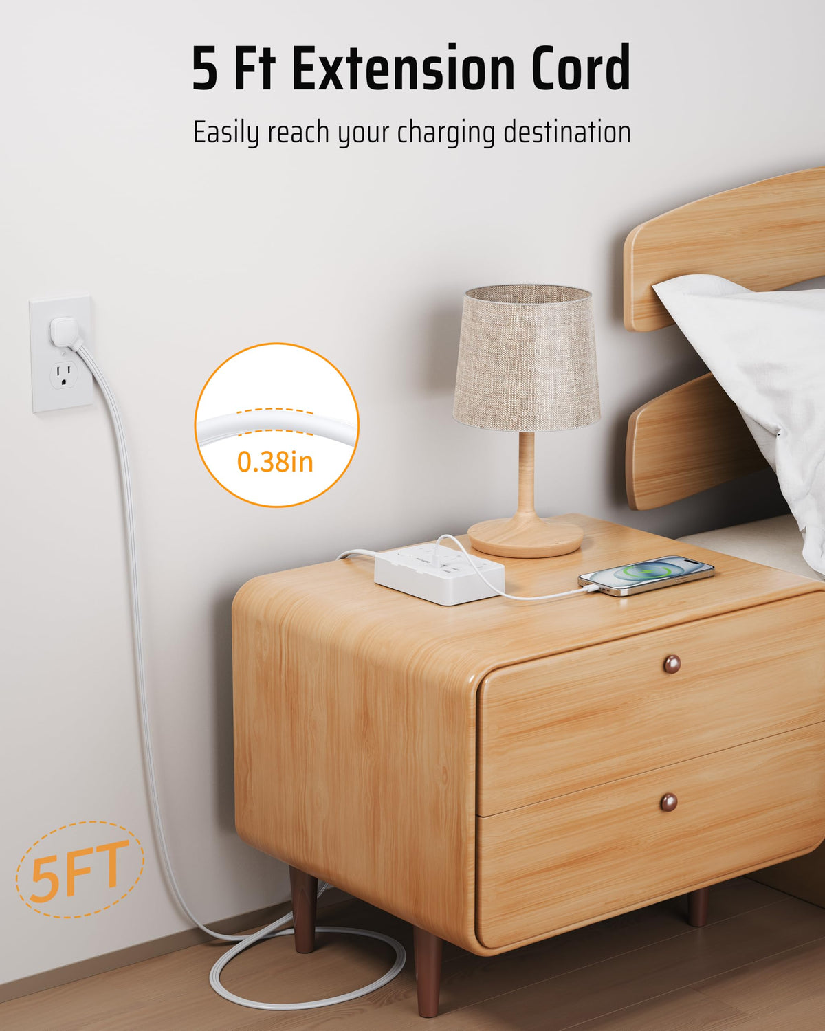 DEPOW 4 USB ports and 2 USB-C enable simultaneous charging for devices.