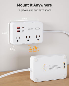 DEPOW ideal for old houses, dorms, and studios needing organized power