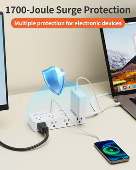 DEPOW overload protection switch automatically shuts off excess power