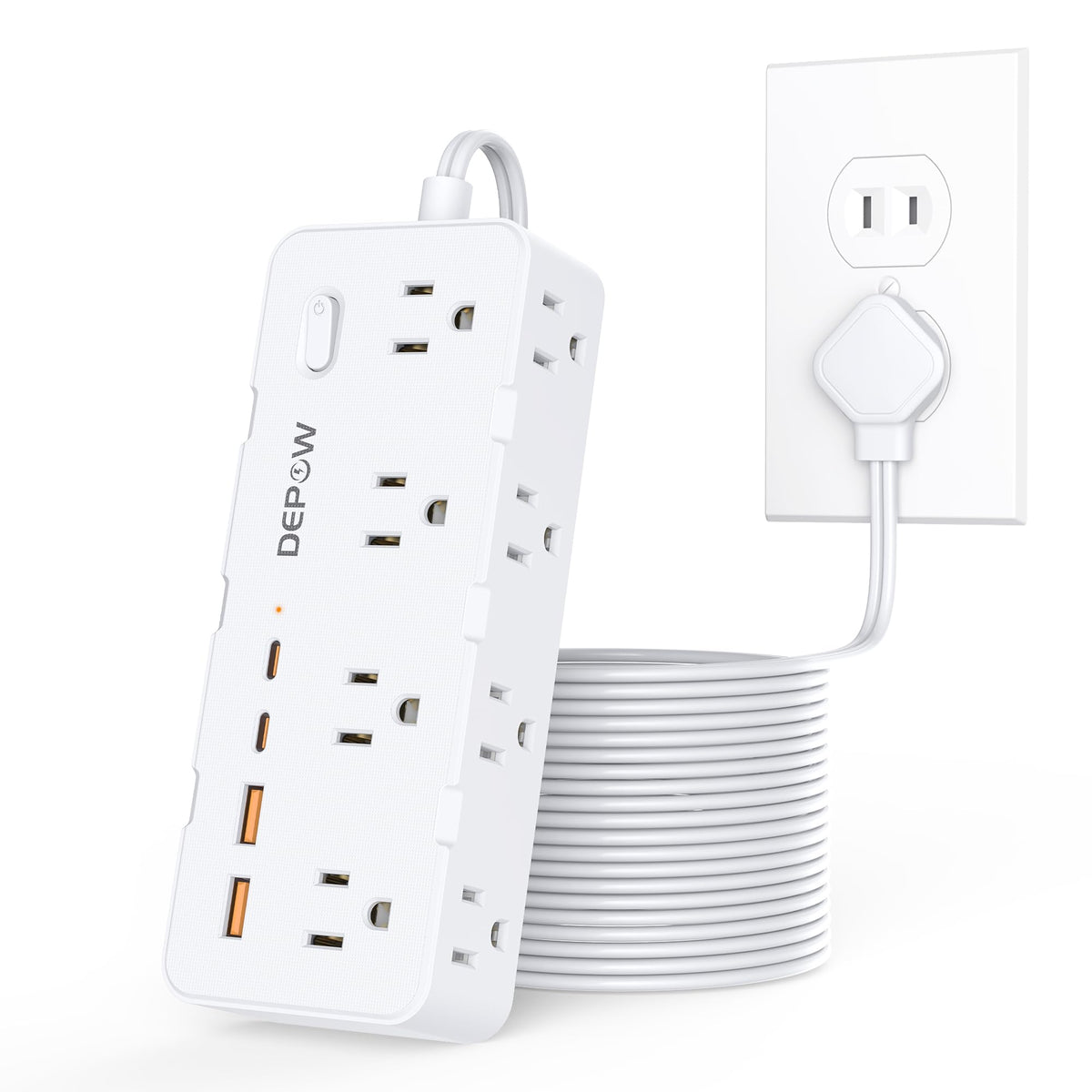 DEPOW next to smartphone showing compact size and practical scale for home use