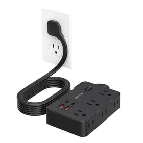 DEPOW ultra-thin plug and slim profile reduce bulk behind furniture