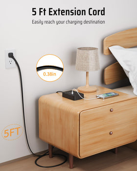 DEPOW includes USB-C for faster device charging and smarter power sharing
