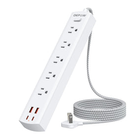 DEPOW two-prong to three-prong adapter powers devices from old outlets.