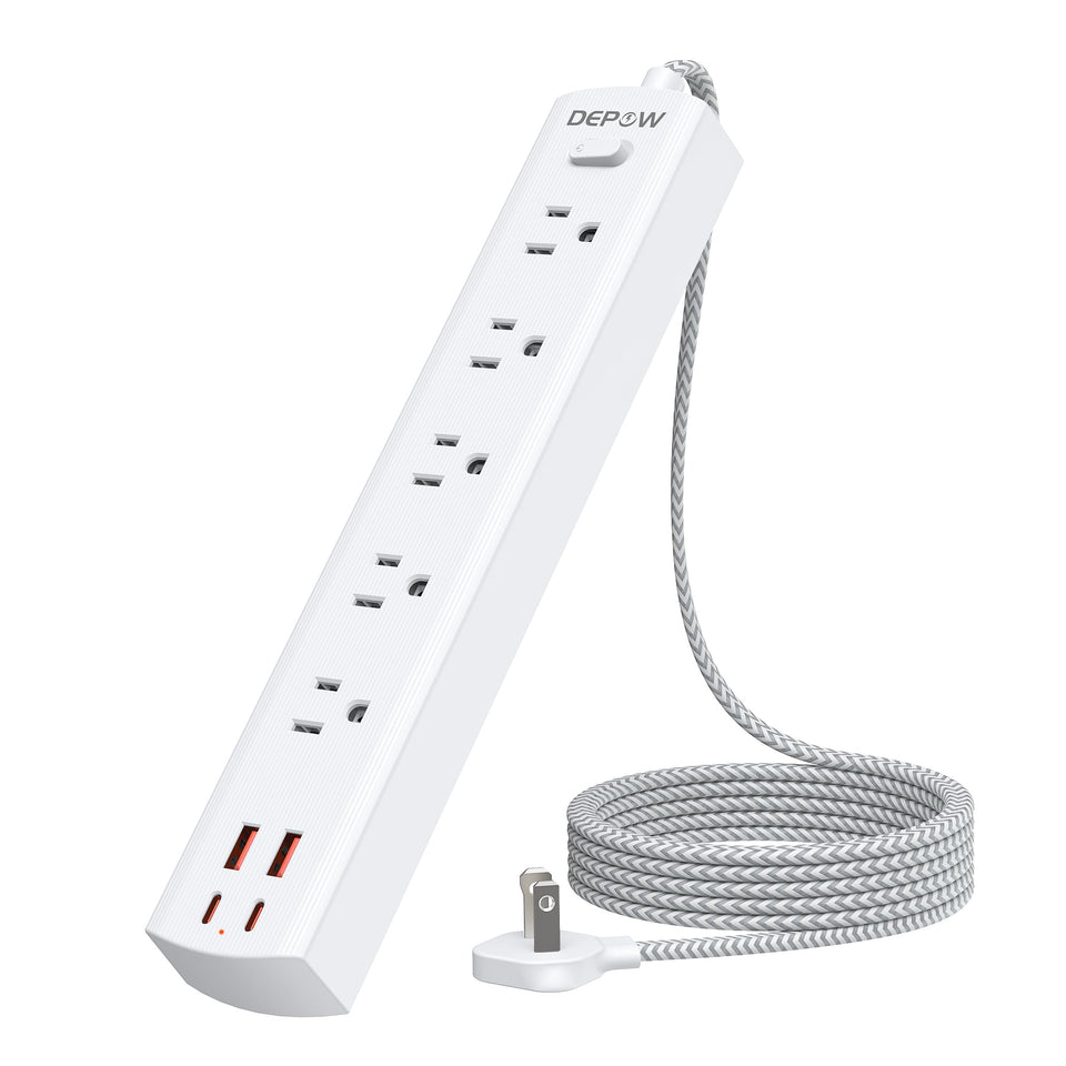 DEPOW two-prong to three-prong adapter powers devices from old outlets.