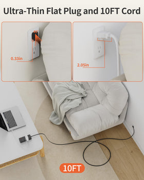 DEPOW USB ports detail highlighting two USB-C ports for fast device charging