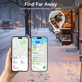 DERAX Wallet Tracker Card – Apple Find My or Google Find My Device compatibility