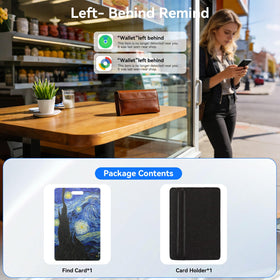 DERAX Wallet Tracker Card – wireless charging for cable-free year of use