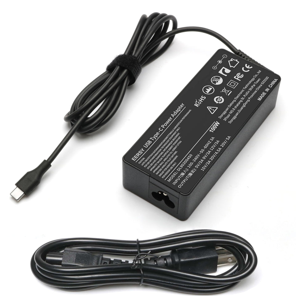 Derui 100W USB-C charger for Lenovo ThinkPad X1 Carbon with fast charging capability