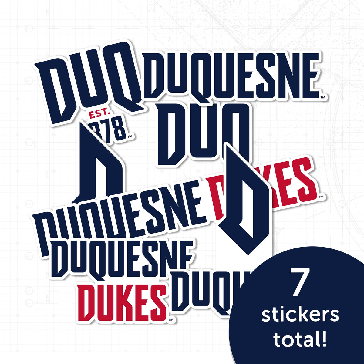 Desert Cactus Duquesne sticker on scrapbook pages for DUQ branding