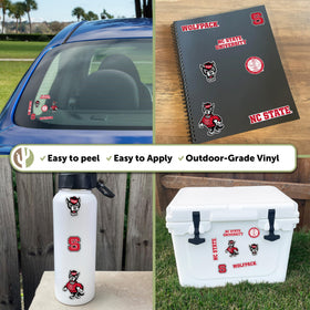 Desert Cactus NCSU Wolfpack sticker on window freshens up any space.