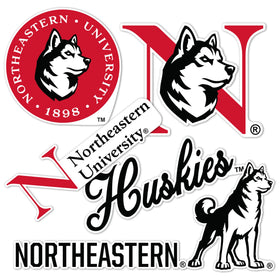 Desert Cactus Northeastern University sticker on a laptop for durable color