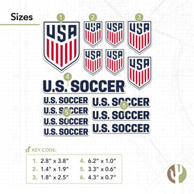 Desert Cactus US Soccer sticker on car; easy to apply and remove.