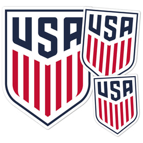 Desert Cactus US Soccer USMNT sticker on a laptop, showcasing durable outdoor vinyl