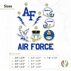 Desert Cactus USAFA Fightin Falcons sticker on car window showcases pride on the go.
