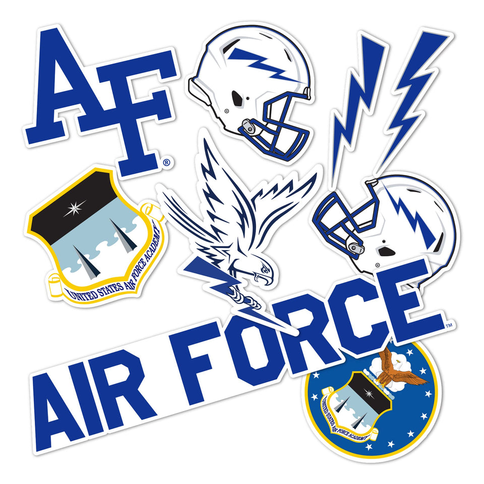 Desert Cactus USAFA Fightin Falcons sticker on a laptop adds durable color and team pride.