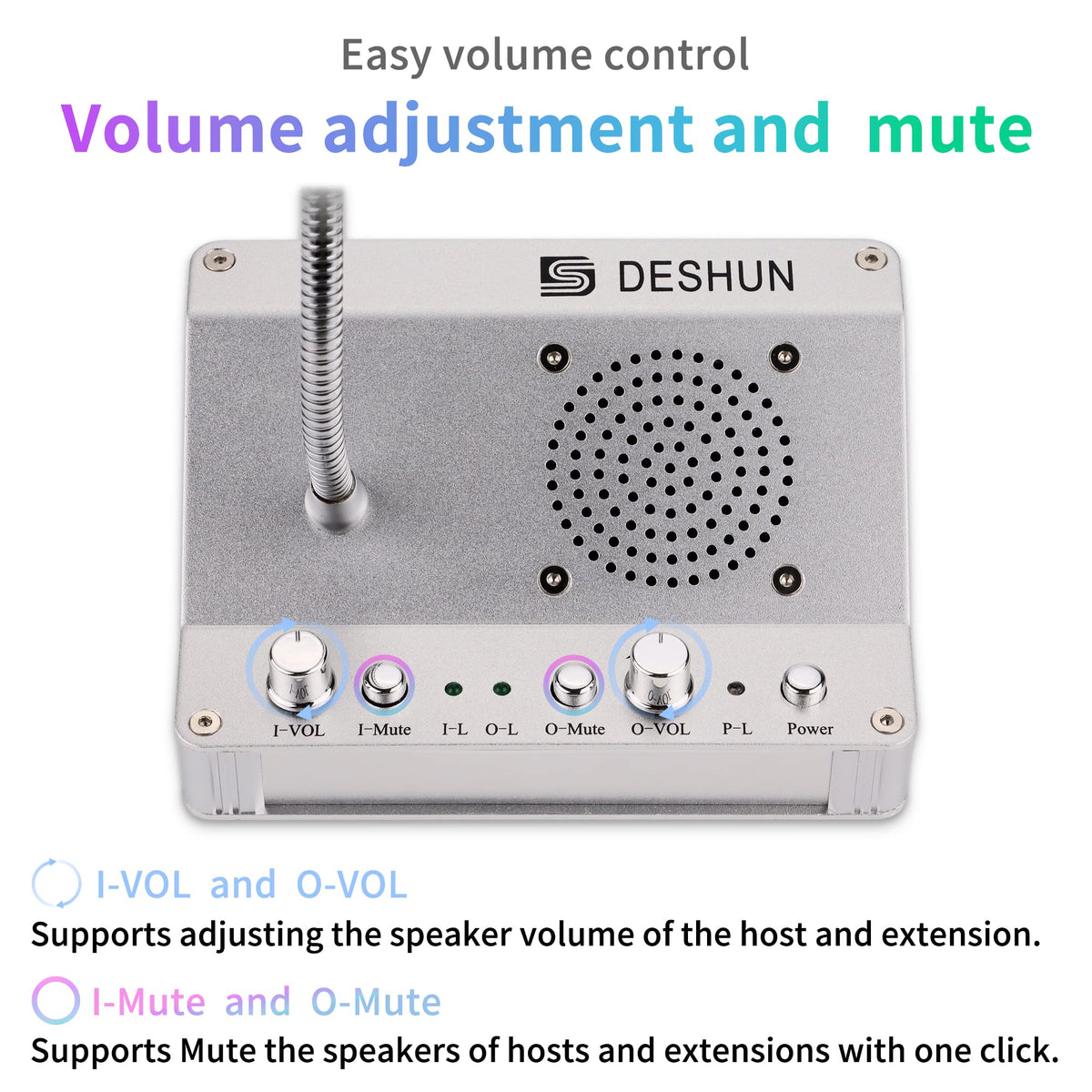 DESHUN metal housing detail indicating durable construction