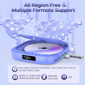 Desobry connected with AV cables to older television for compatibility