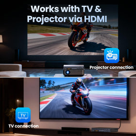 Desobry HDMI DVD Player remote controls for easy navigation across the room