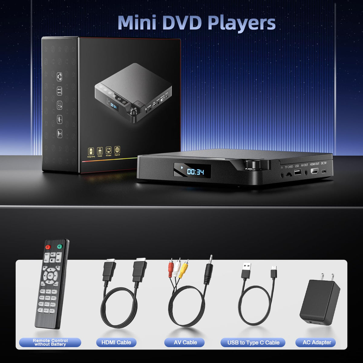 Desobry in RV living area showing portable entertainment on the road