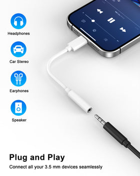 In-car and home stereo use with original headphones for flexible listening.