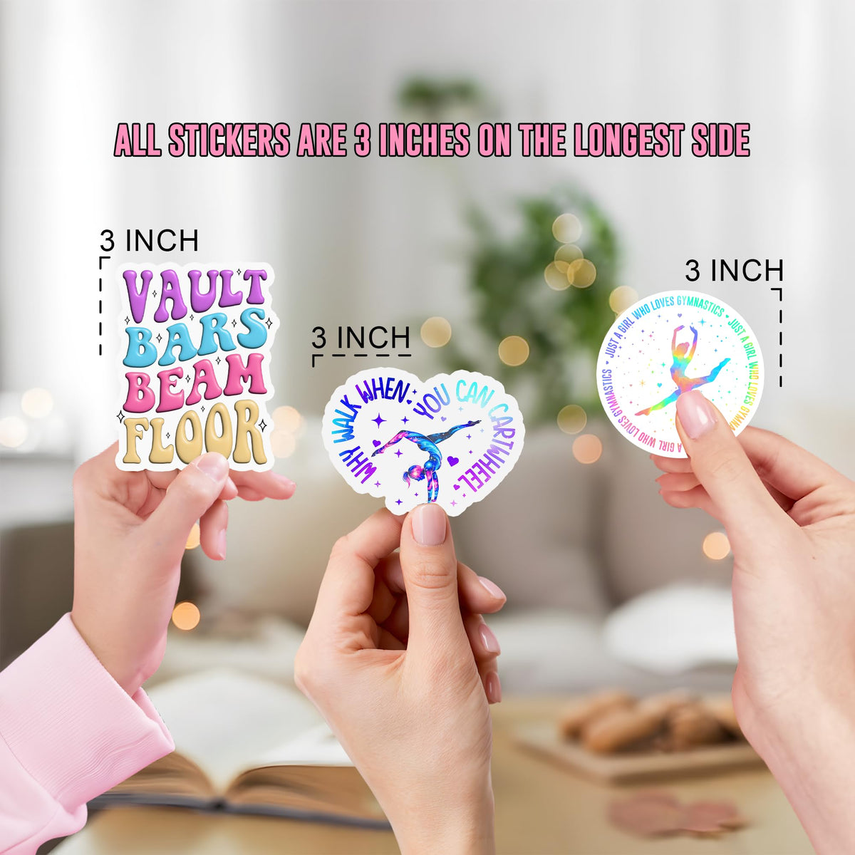DESTWA gymnastics sticker for scrapbooks adds playful accents to pages.