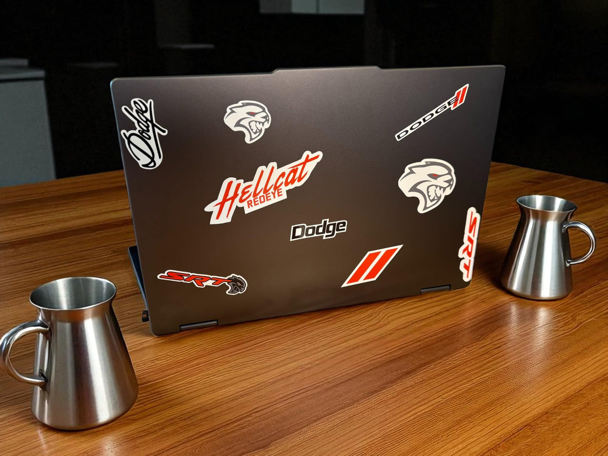 Detroit Shirt Company Hellcat Redeye logo sticker ideal for water bottles
