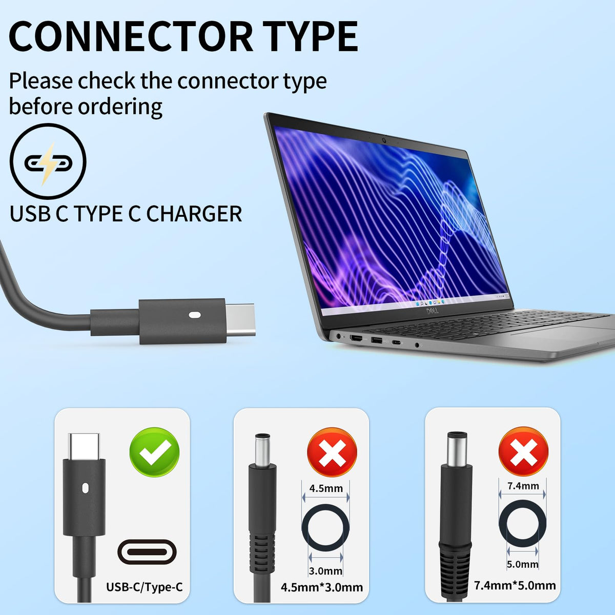 Close-up of Deuanr USB Type-C connector, precise fit and secure power delivery