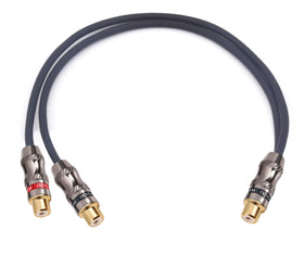 Devinal 24k gold-plated RCA tip close-up highlights high-quality signal transfer