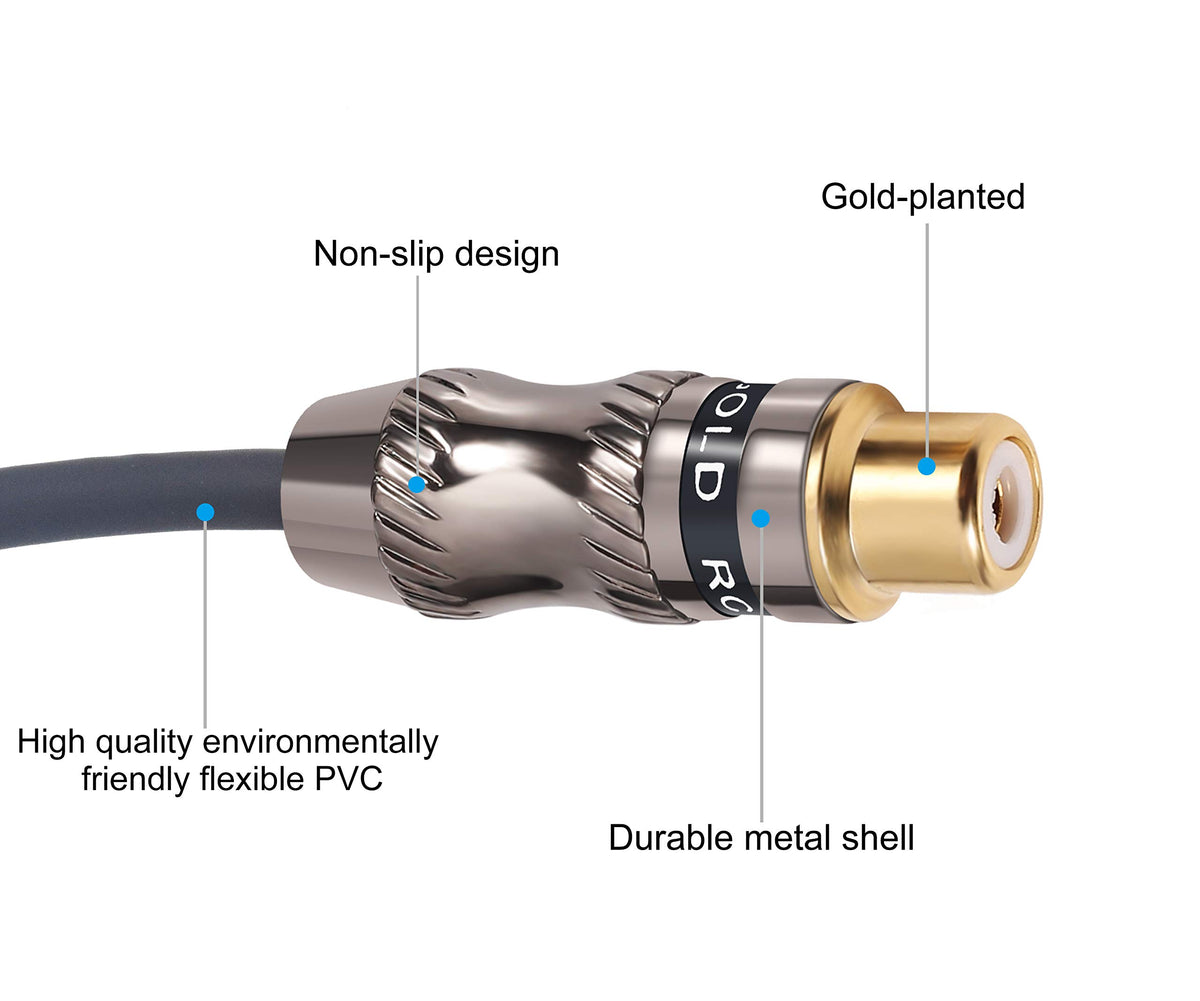 Devinal RCA Y-adapter used with AV receiver for expanded setup options