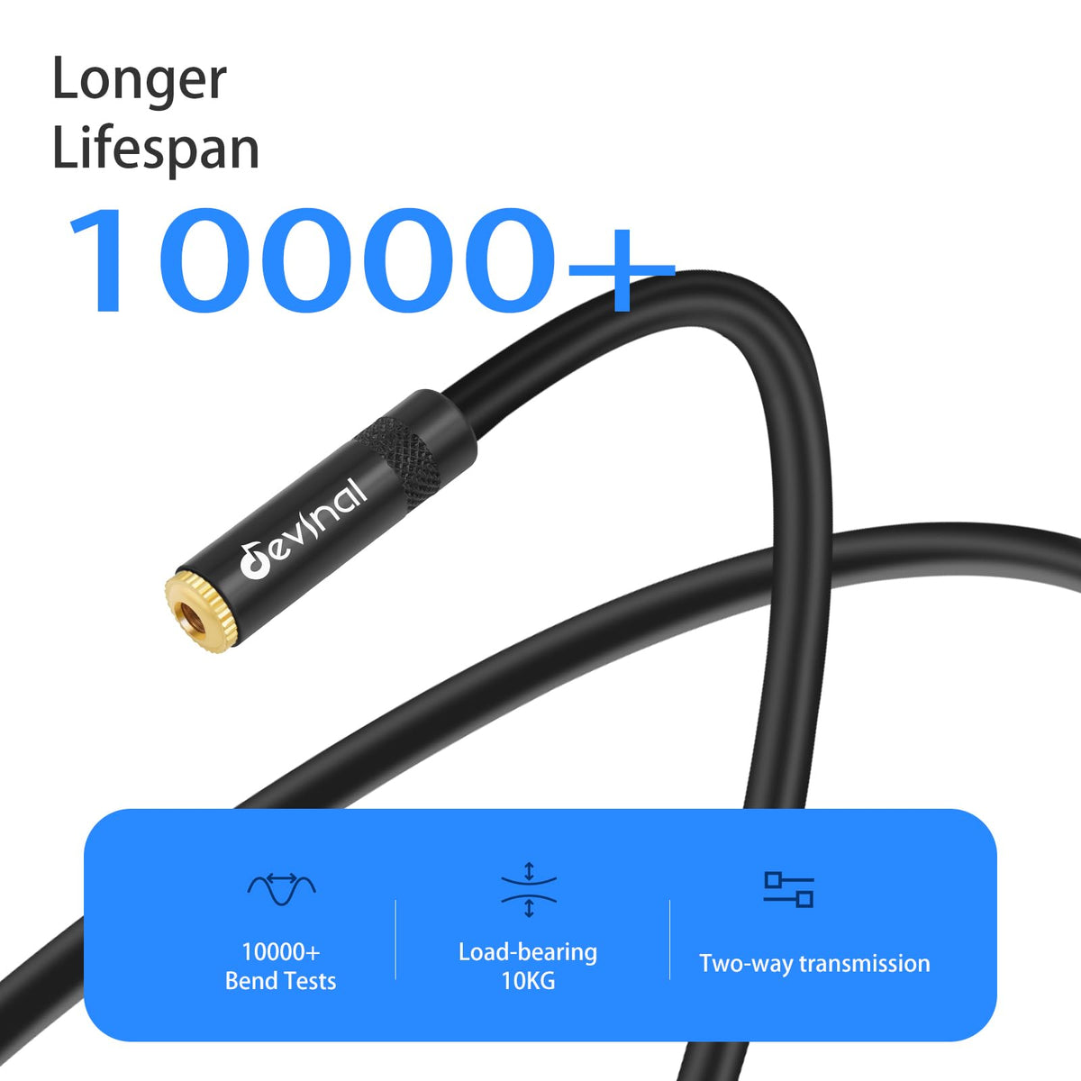 Devinal 12-inch breakout cable laid out for easy setup and routing.
