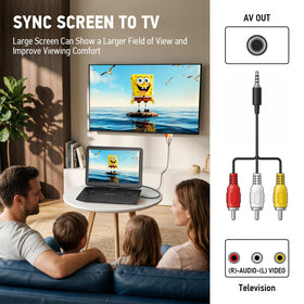 DEVINC six-hour battery and car charger for on-the-go entertainment.