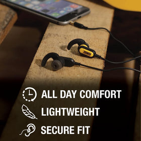 DEWALT 3.5mm jack wired headphones ready for long shifts.