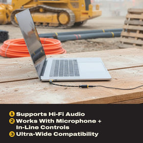 DEWALT closeup showing internal DAC chip and electronics for consistent audio decoding