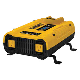 DEWALT DXAEPIP3W front view showing dual AC outlets for on-site power