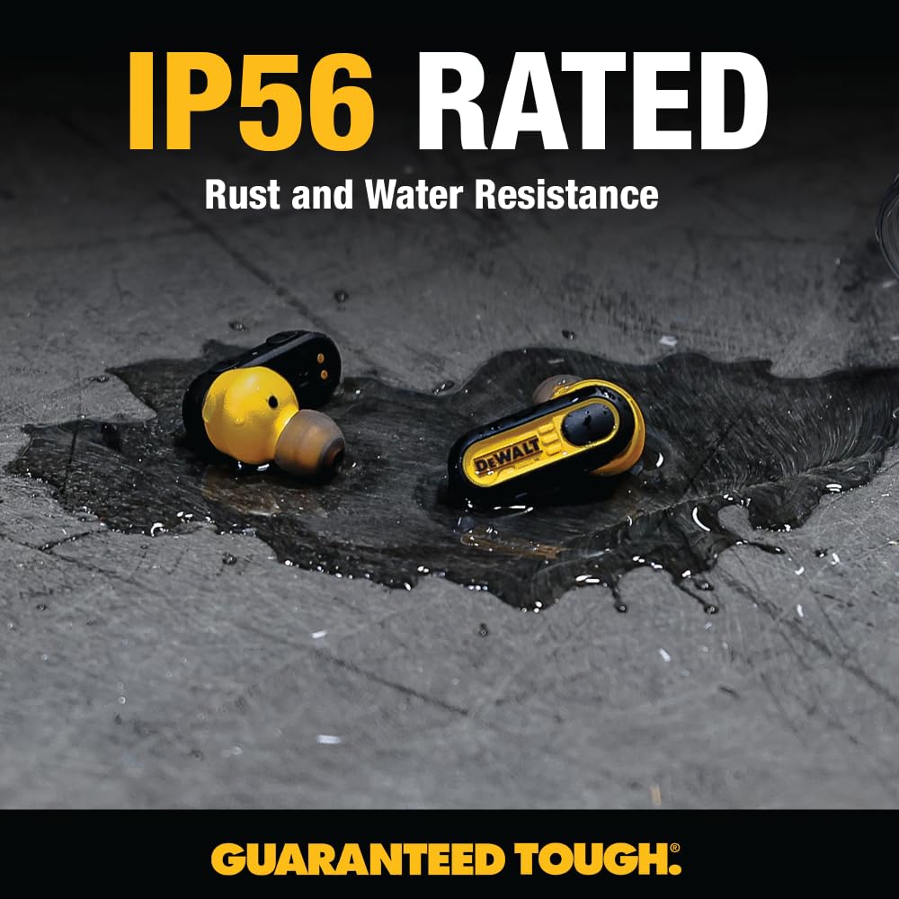 DEWALT crystal-clear calls with environmental noise control at noisy job sites.