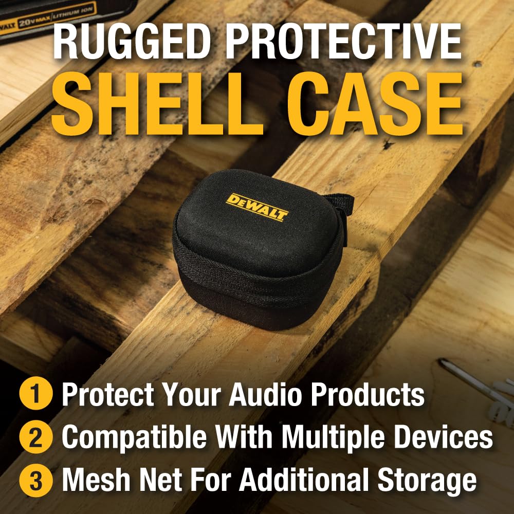 DEWALT EVA outer-shell provides shock absorption and weather resistance for on-the-go gear.