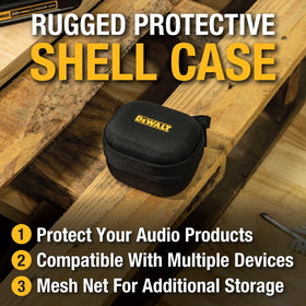 DEWALT EVA outer-shell provides shock absorption and weather resistance for on-the-go gear.