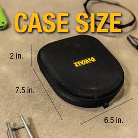 DEWALT secure closure keeps accessories neatly contained for quick setup