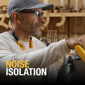 DEWALT headphones 30-hour runtime captured for all-day productivity.