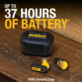 DEWALT ear buds with noise control for crystal-clear calls on site