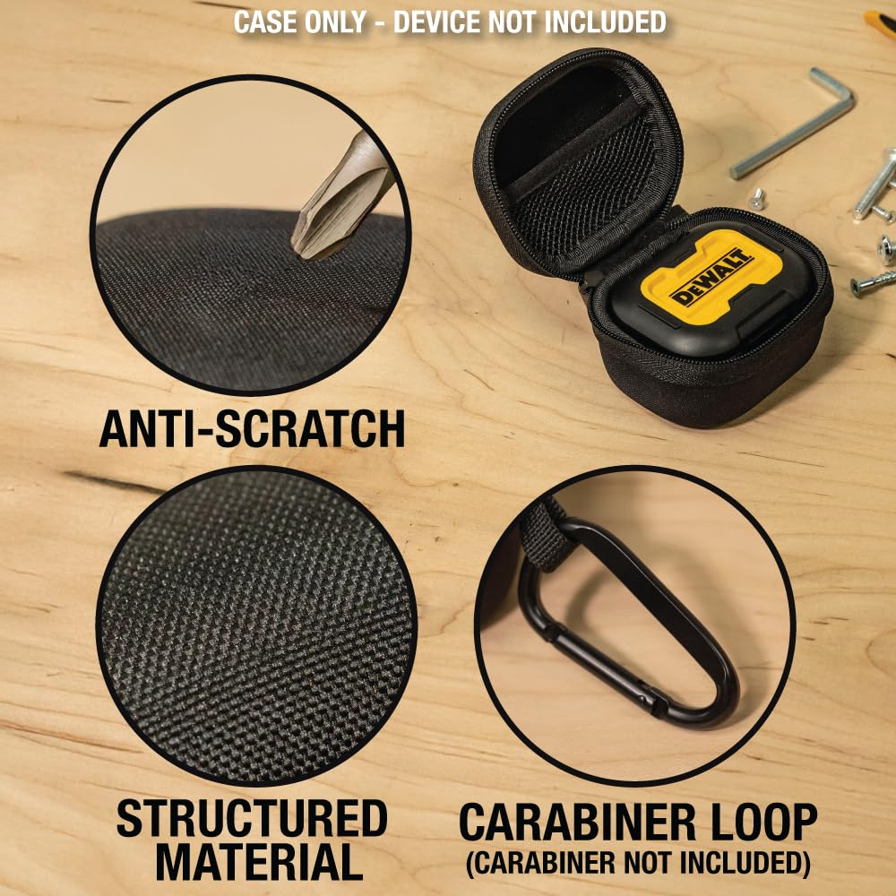 DEWALT mesh-pocket stores cables and tips for quick access on site.