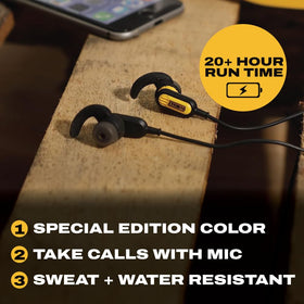 DEWALT neckband side profile highlighting lightweight comfort and stability
