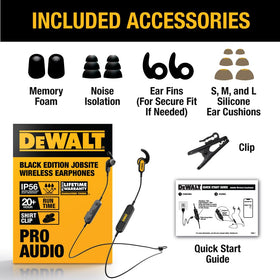 DEWALT packaging and included accessories for ready-to-use setup