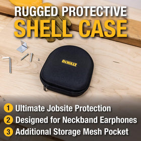 DEWALT protective case with soft interior cushions Pro Max Neckband for secure travel