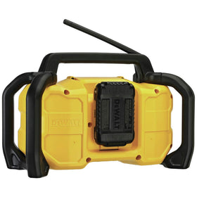 DEWALT DCR028B reaches 100 ft Bluetooth range for wireless streaming