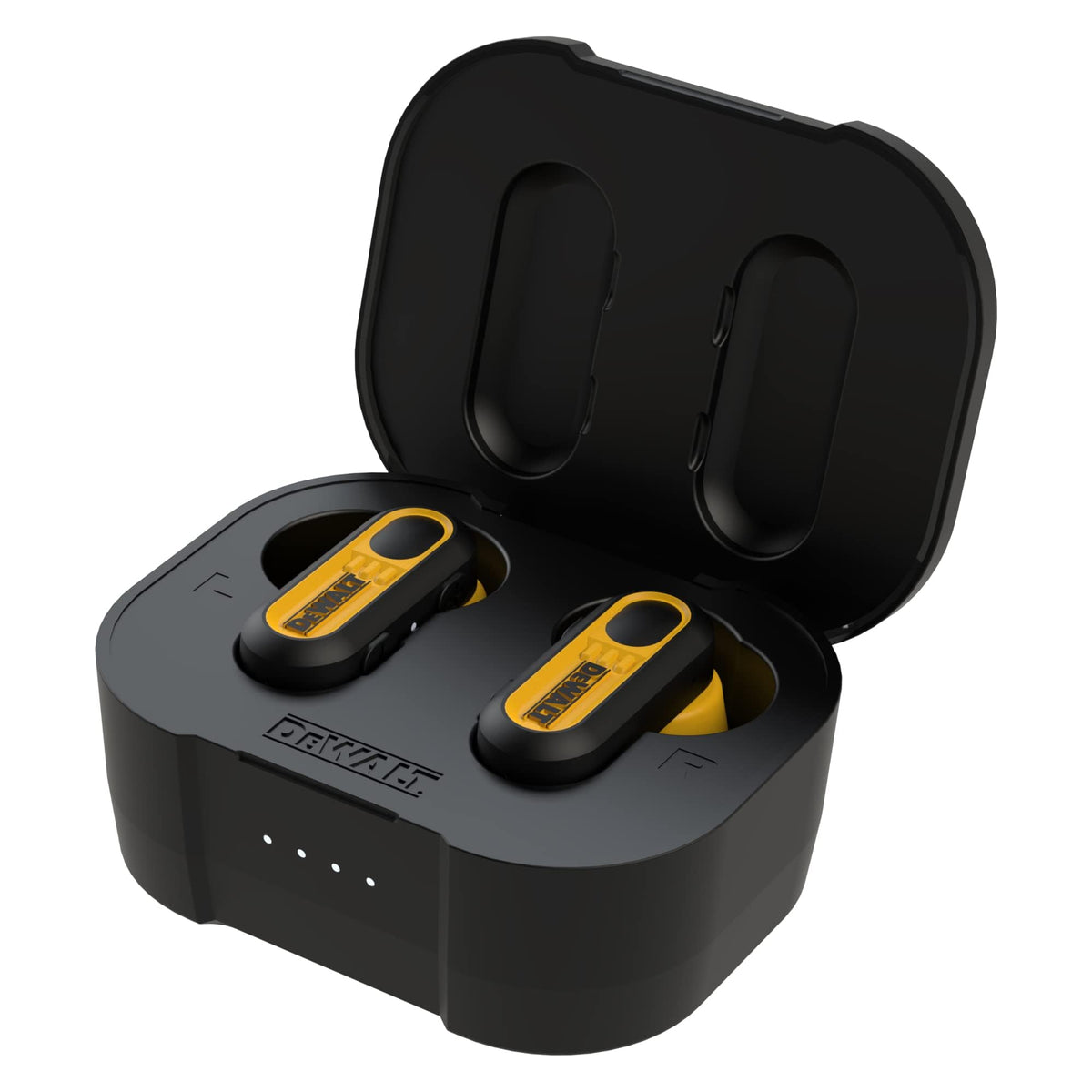 DEWALT rugged design built for dusty and sweaty work environments.